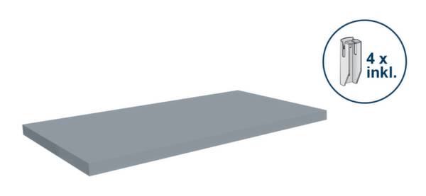 Orion Regalsysteme E10060M/040 Hyllplan (B x D) 1000 mm x 600 mm Rostfritt stål Rostfritt stål Metallbotten 1 st