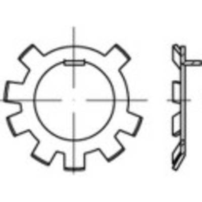 TOOLCRAFT 147196 Låsplatta Inre diameter: 73.2 mm DIN 70952 Stål 10 st