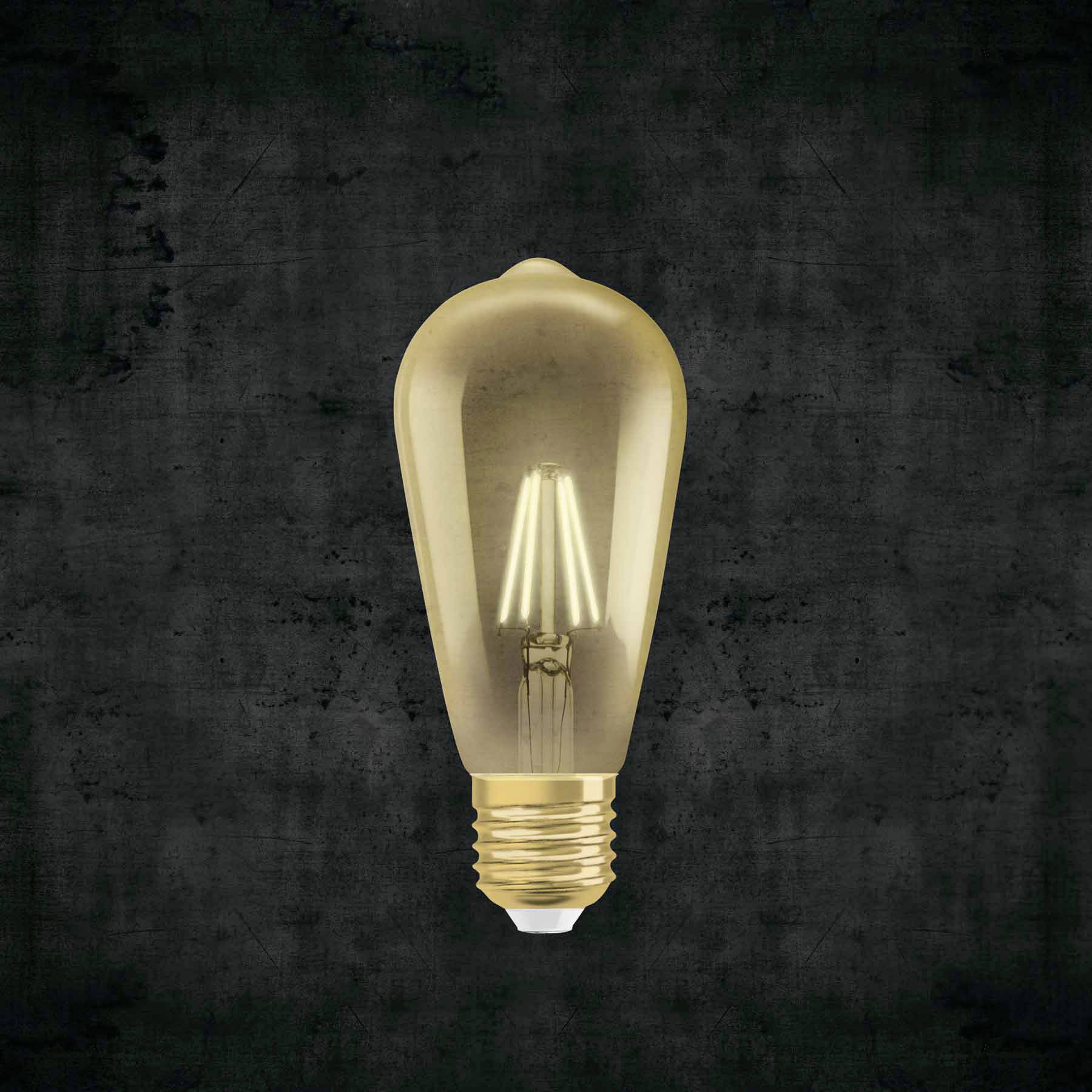 OSRAM 4052899972360 LED-lamp EEK E (A - G) E27 Kolvform 6.5 W = 55 W Varmvit (Ø x L) 64 mm x 143 mm dimbar, Filament 1 st