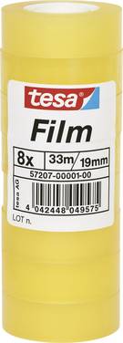 tesa  57207-00001-01 tesafilm Standard Transparent (L x B) 33 m x 19 mm 8 st