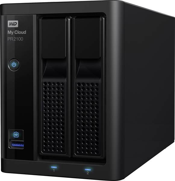 WD My Cloud™ Pro PR2100 WDBBCL0120JBK-EESN NAS-Server 12 TB 2 Bay Business Cloud
