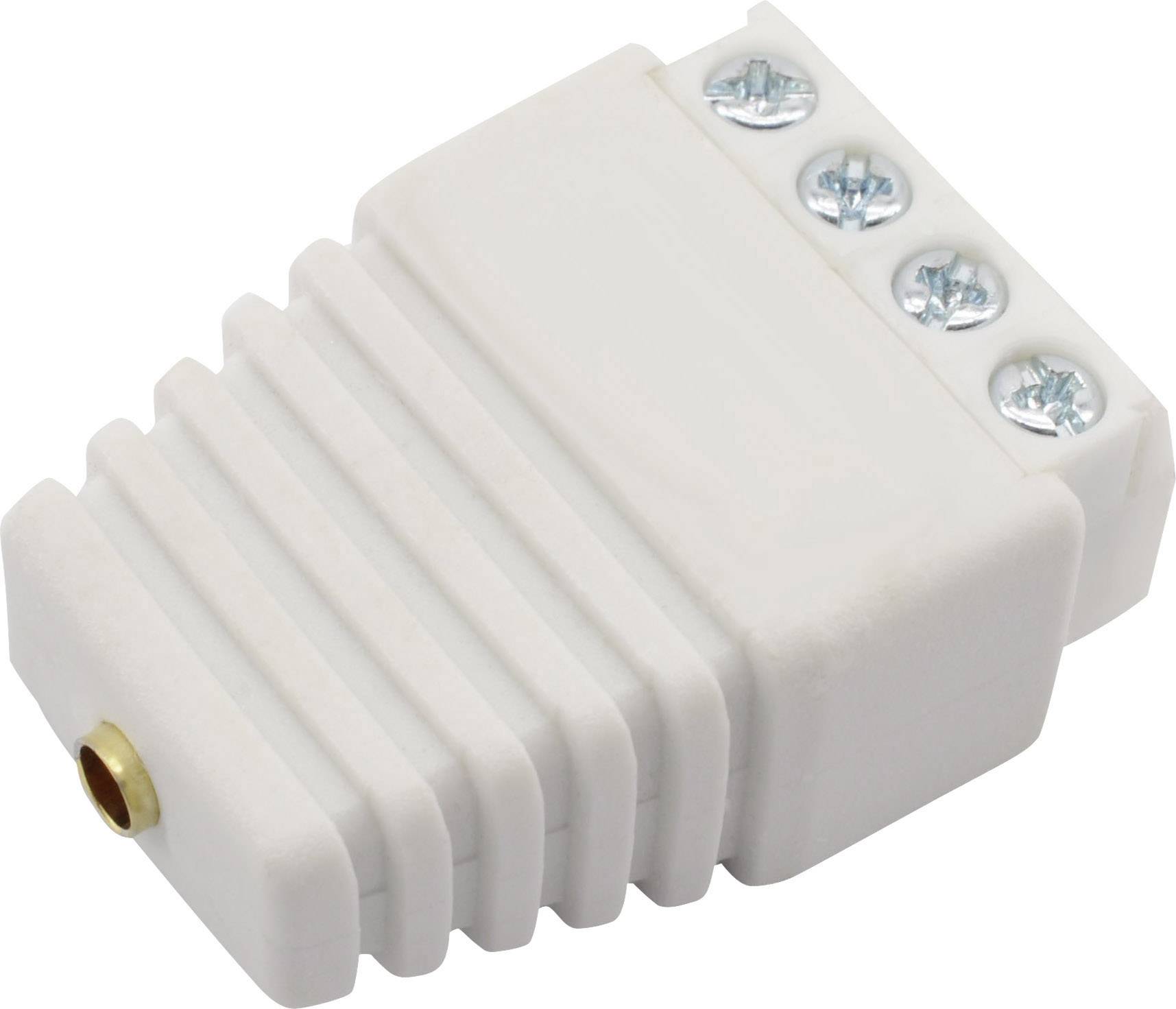 TRU COMPONENTS Labhylsa Koppling rak Stift-Ø: 4 mm Vit 1 st