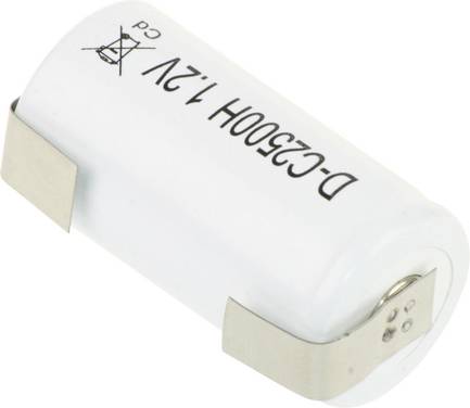 Specialbatteri laddbart R14 U-lödfana, Flat-Top NiCd Mexcel 1.2 V 2500 mAh 1 st