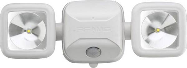 Mr. Beams MB3000 5060229190888 LED-utomhusspotlight med rörelsedetektor Ljusfärg: Kallvit