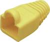 BKL Electronic Dragavlastning Sleeve för CAT 6 Connector 143060 Böjskydd Gul 1 st