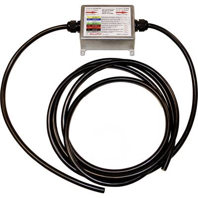 En elektrisk apparat med ett hölje och flera kablar; sannolikt en kontakt eller adapter i en teknisk kontext.