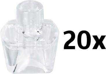 Klar glasburk märkt med '20x', möjligen för att indikera förpackningsstorlek eller multipack.
