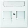 Busch-Jaeger 2x Vippa/centrumplatta Modularjack insats Busch-balance SI Alpinvit 1800-914 1 st