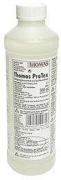 Flaska med påskriften 'Thomas ProTex'. Innehåller 500 ml mattmedel för rengöring och skötsel av mattor.