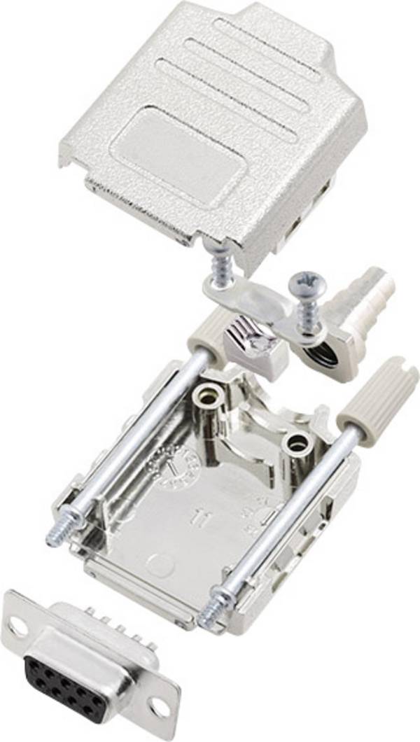 encitech DPPK09-M-DBS-K 6355-0004-11 D-Sub honkontakt set 180 ° Antal poler: 9 Lödhona 1 set