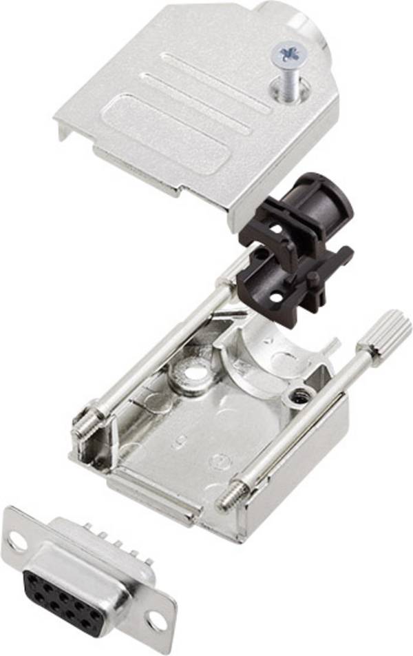 encitech DTZK09-DBS-K 6355-0002-11 D-Sub honkontakt set 180 ° Antal poler: 9 Lödhona 1 set