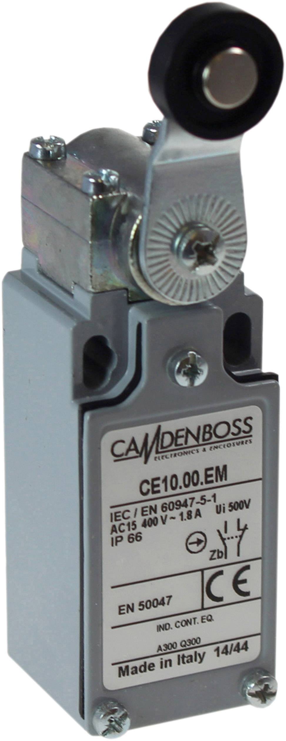 Camdenboss CE10.00.EM-CON CE10.00.EM-CON Gränslägesbrytare 500 V Rullhävarm momentan IP65 1 st