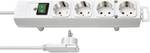 4-faldigt grenuttag Comfort-Line Plus vitt