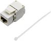 TRU COMPONENTS RJ45-koppling, CAT 6a 93038C363 Koppling rak Antal poler (RJ) 8 Vit 1 st