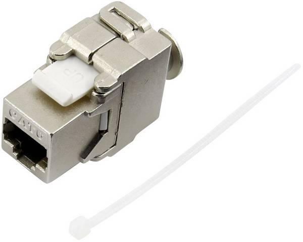 TRU COMPONENTS  RJ45 kontaktdon, CAT 6 93038C366 Koppling rak   Antal poler (RJ) 8 Metall 1 st