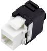 TRU COMPONENTS RJ45 kontaktdon, CAT 6 93038C367 Koppling rak Antal poler (RJ) 8 Svart, Vit 1 st