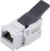 TRU COMPONENTS RJ45 kontaktdon, CAT 6 93038C375 Koppling rak Grå 1 st