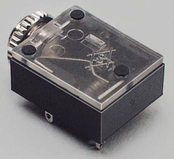 BKL Electronic 1109005 Hörlursuttag 3.5mm Hona inbyggd horinsontell Antal poler: 3 Stereo Svart 1 st