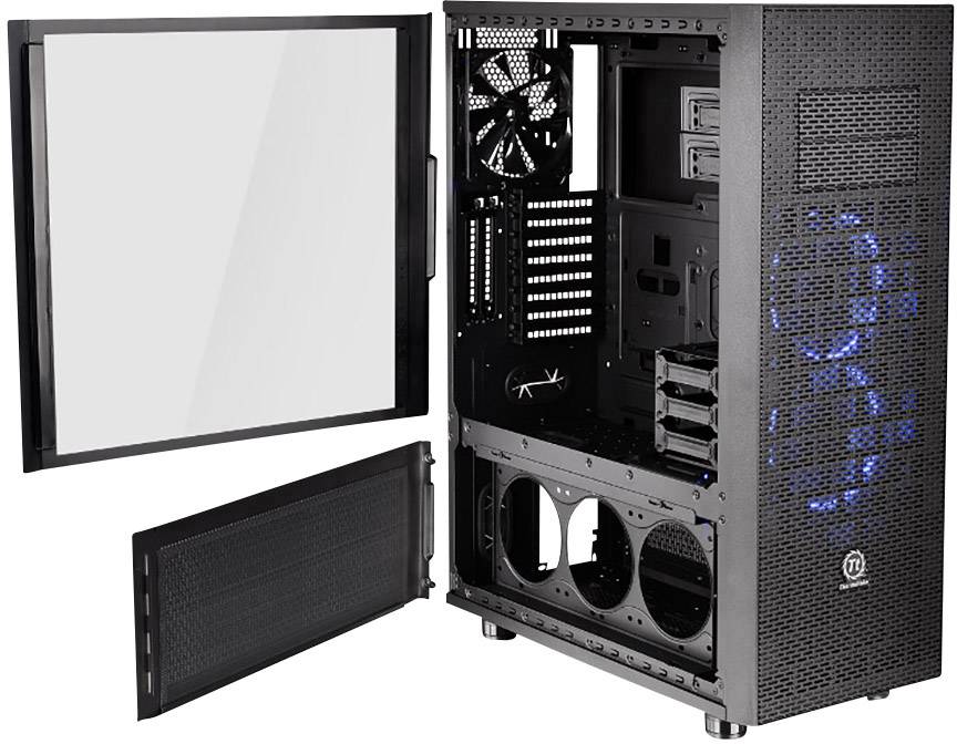 Thermaltake Core X71 TG Full Tower Datorchassi Svart 2 Förinstallerade ...