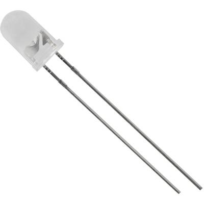 TRU COMPONENTS 1573708 LED hållmonterad Röd Rund 5 mm 800 mcd 40 ° 20 mA 2.1 V
