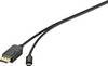 Renkforce USB-C® / DisplayPort Adapterkabel USB-C®-kontakt, DisplayPort-kontakt 1.80 m Svart RF-4538166 USB-C®-skärmkabel