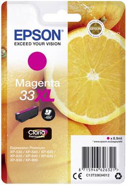 Epson Bläck 33XL Original  Magenta C 13 T 33634012