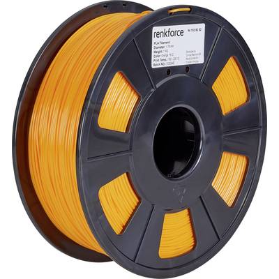 Renkforce RF-4511208 3D-skrivare Filament  PLA-plast  1.75 mm Orange 1000 g