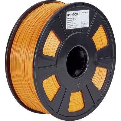 Renkforce 01.04.12.1111 3D-skrivare Filament  ABS-plast  1.75 mm Orange 1 kg