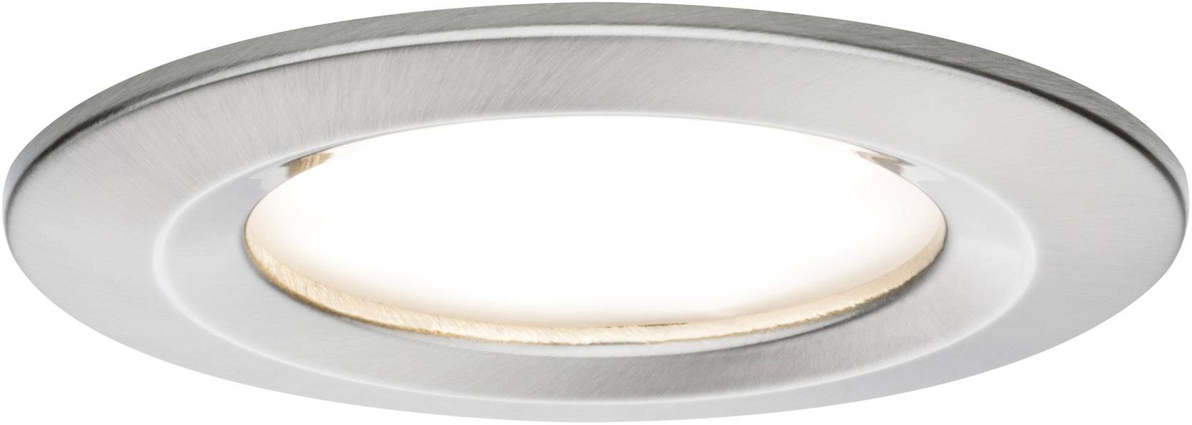 Paulmann Coin LED-badrumsbelysning inbyggnad Set 3 st 20.4 W IP44 Järn (borstad)