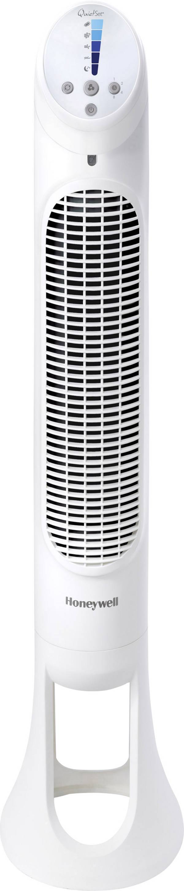 Honeywell HYF260E4 Tornfläkt  23 W (Ø x H) 25 cm x 1020 mm Vit LED-Display, Dimbar, med fjärrkontroll, Oscillerande, Timer