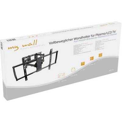 Helrörlig väggfäste för Plasma/LCD-TV, lämplig för 32'-70'' TV-apparater. Innehåller symboler för monteringsalternativ och viktgräns.