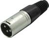 Kash 55002-S XLR-kontakter Kontakt hane rak Antal poler: 3 Svart 1 st