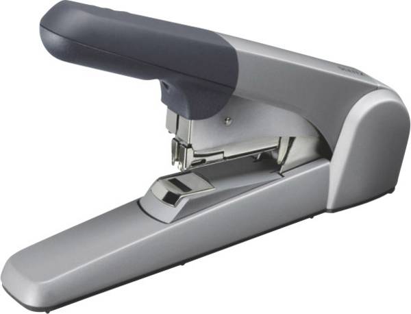 Leitz robust häftapparat med flatklammerteknik, silver