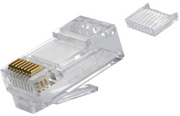 Telegärtner 100023025 Kontakt 100023025 Kontakt   Antal poler (RJ) 8P8C Transparent 1 st