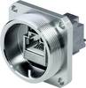 Telegärtner 100007381 Kontakt 100007381 RJ45 Flänsinsats Antal poler (RJ) 8P8C Metall 1 st