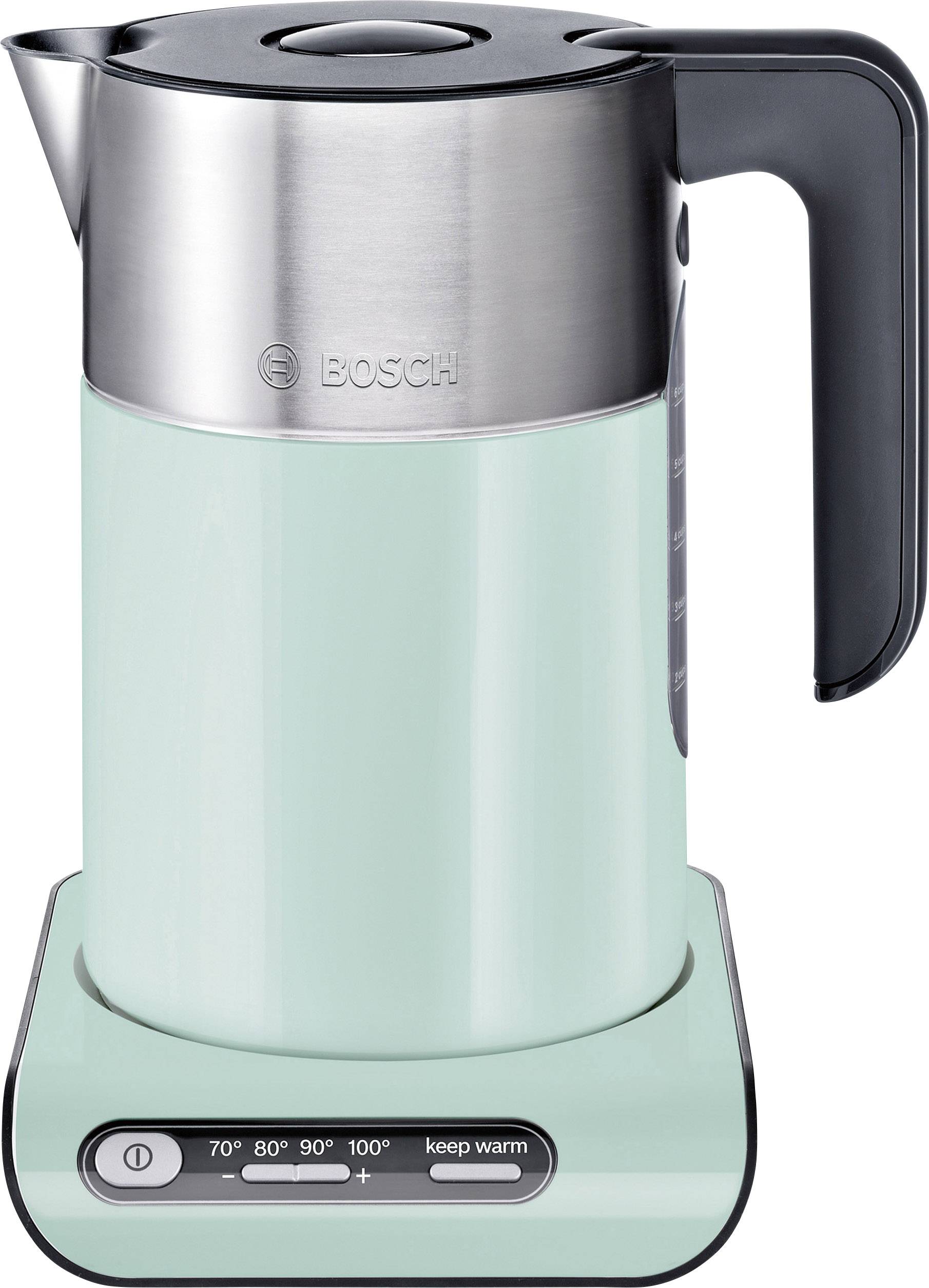 Bosch Haushalt TWK8612P Vattenkokare Ljusgrön, Rostfritt stål Kapacitet: 1.5 l
