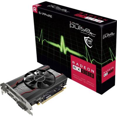 Sapphire Grafikkort AMD Radeon RX 550 Pulse 4 GB GDDR5 PCIe HDMI, DVI, DisplayPort
