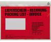 HEAD Dokumentkuvert 161593100 DIN C5 Röd Lieferschein-Rechnung, mehrsprachig med självhäftande funktion 250 st