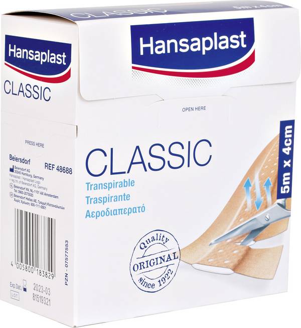 Hansaplast 1556520 Plåster  5 m x 4 cm