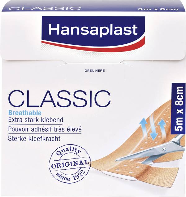 Hansaplast 1556521 Plåster  5 m x 8 cm
