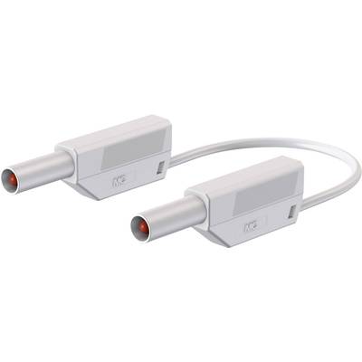Stäubli SLK425-E/N Säkerhets-mätledning Laminerade stickdon 4 mm Laminerade stickdon 4 mm 1.00 m Vit 1 st