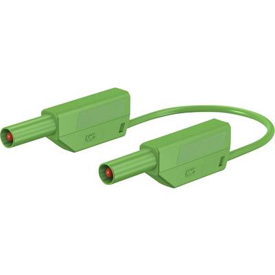Stäubli SLK4075-E/N Säkerhets-mätledning Laminerade stickdon 4 mm Laminerade stickdon 4 mm 1.00 m Grön 1 st