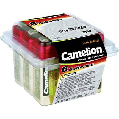 Camelion 6LR61 Batteri 9 V Alkaliskt 700 mAh 9 V 6 st