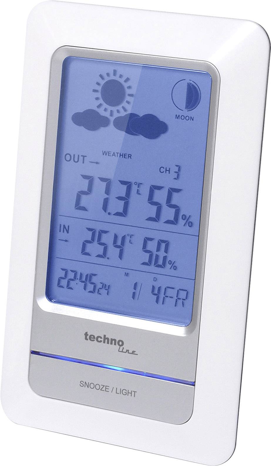 Techno Line WS 6740 Trådlös digital väderstation Antal max. sensorer 3 st