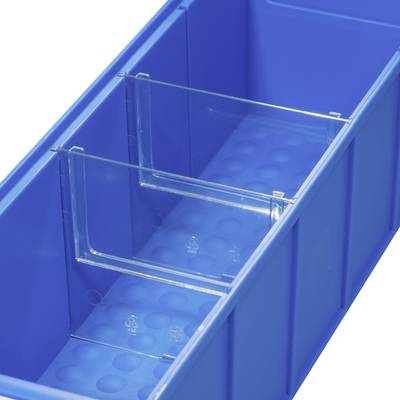 Mellanvägg för lagerlåda   Transparent Allit ProfiPlus ShelfBox Divider S 456590 4 st