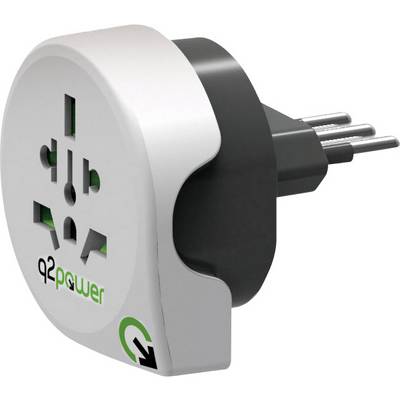 Q2 Power 1.100180 Reseadapter Welt nach Italien-0