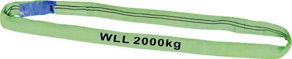 <br>  Petex<br>  47202213<br>  Rundslinga<br>  Arbetslast (WLL)=2 t<br>  Grön<br>
