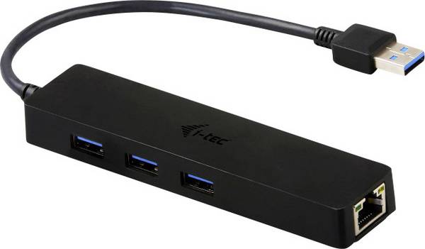 i-tec i-Tec USB 3.0 Slim HUB 3 Port + Gigabit Ethernet Adapter Nätverksadapter  USB 3.2 Gen 1