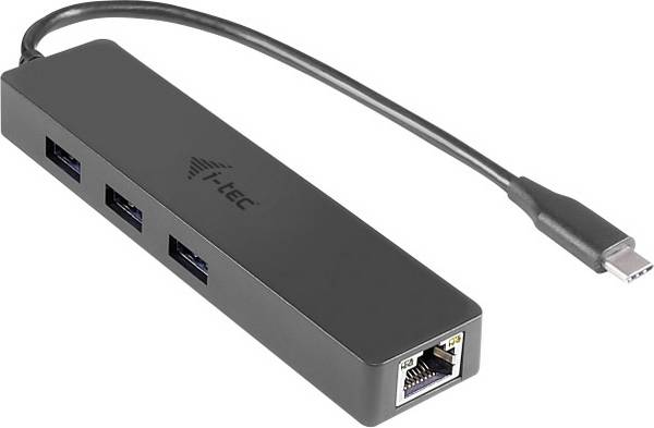i-tec i-Tec USB-C Slim HUB 3-Port mit Gigabit Ethernet Adapter Nätverksadapter  10 / 100 / 1000 MBit/s USB-C®