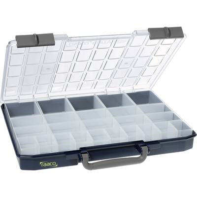 raaco CarryLite 55 5x10-25/2 Sortimentlåda (L x B x H) 330 x 415 x 57 mm Antal fack: 25 fast underavdelning Innehåll 1 s